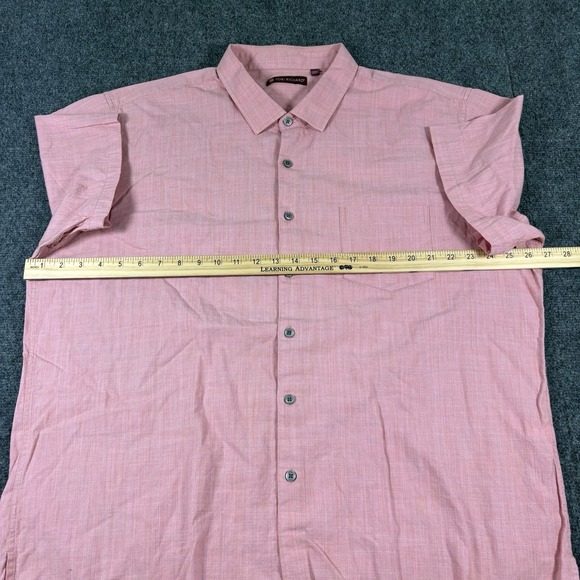 Tori Richard‎ Hawaiian Shirt Mens 2XL Pink Button-Up Short Sleeve Cotton - Picture 6 of 8